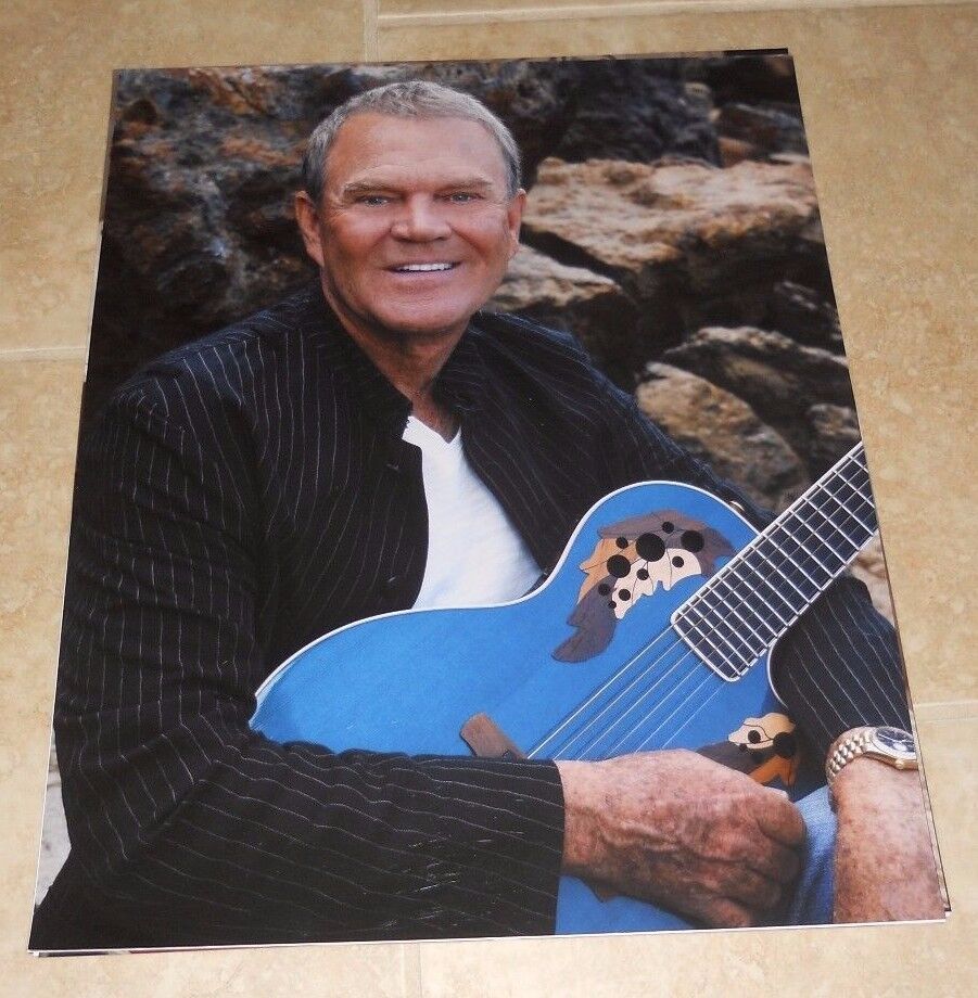 Glen Campbell Country Music Legend 16x20 Color Photo Poster painting #1 Rhinestone Cowboy G1