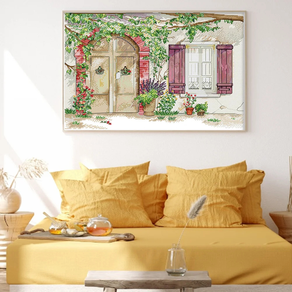 14CT Full Counted Cross Stitch - Garden(Canvas|43*32CM)