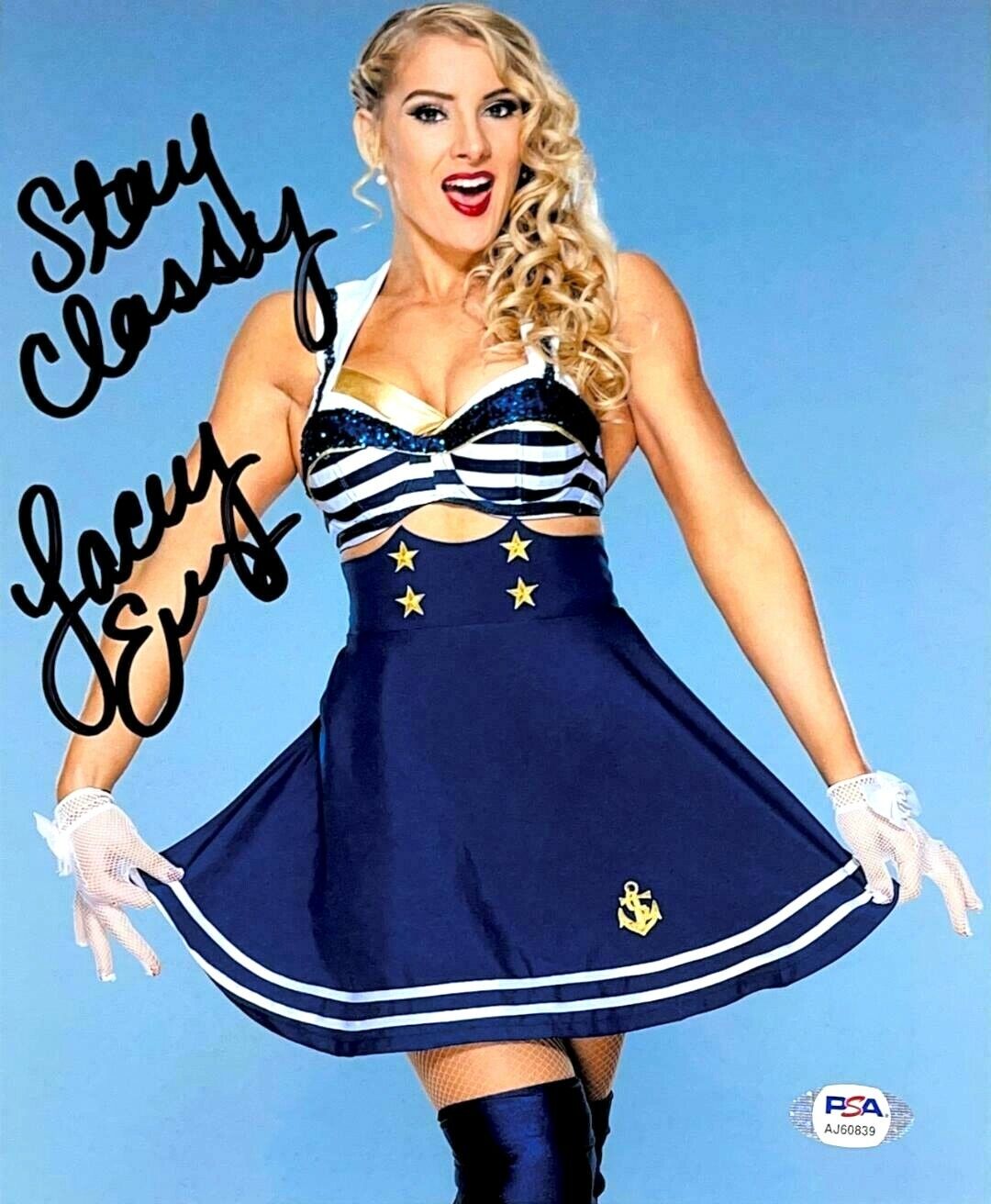 WWE LACEY EVANS HAND SIGNED AUTOGRAPHED 8X10 Photo Poster painting WITH PROOF & PSA DNA COA 4