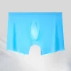 Seamless Ultra-thin Ice Silk Boxer Briefs Men's Transparent Sexy U-convex Boxer Briefs