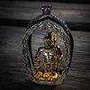 Original design Acala handmade Tibetan traditional guardian deity pendant (S925 sterling silver + 18K gold)