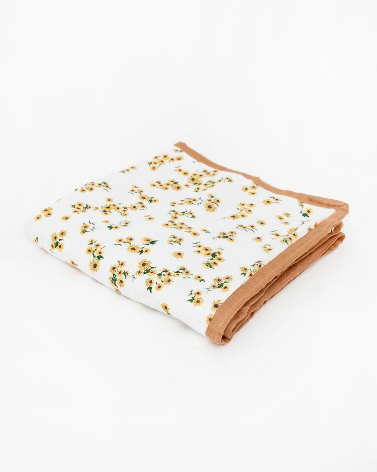 Original Deluxe Muslin Quilt - Ditsy Sunflower