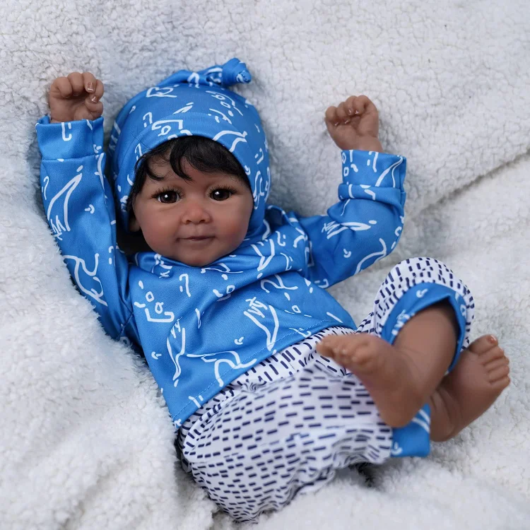 JIZHI®20" Realistic Newborn Baby Dolls Real Life Reborn Baby Boy Doll for Kids
