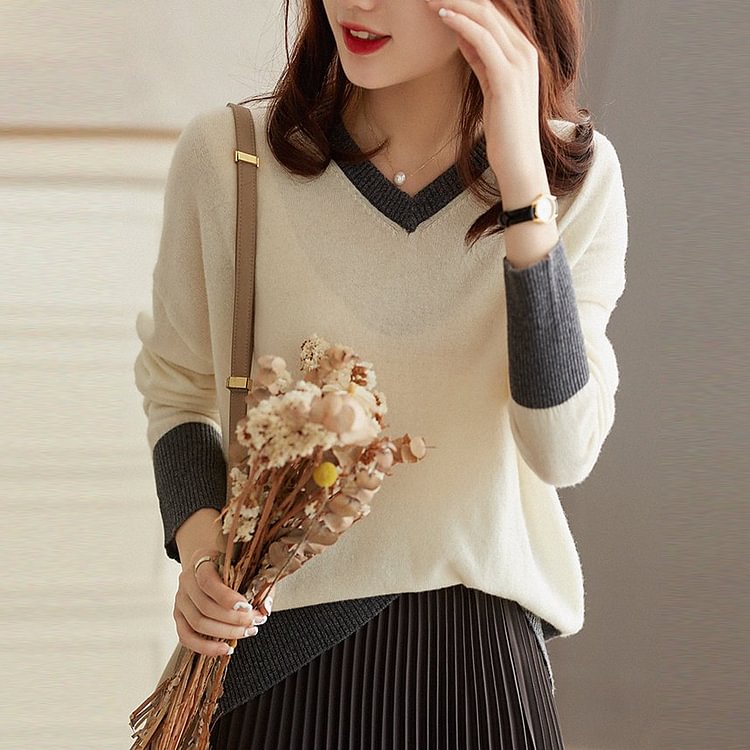 Casual Solid Long Sleeve Knitted Shirts & Tops