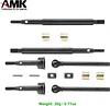 AMK 4Pcs Stainless Steel TRX4M Front Rear Axles 5mm Extended with 2mm Tread Drive Shaft for 1/18 RC Crawler Upgrades (Silver)