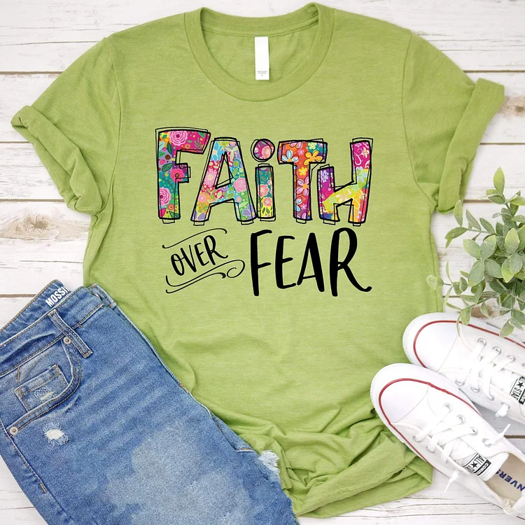 Faith Over Fear Tee-Annaletters