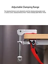 F22 Quick Release Clamp Kit, Super Clamp Camera Clamp Mount with 1/4 and 3/8 Screw Holes for Expansion, Strong Clamping Force, Fast Design