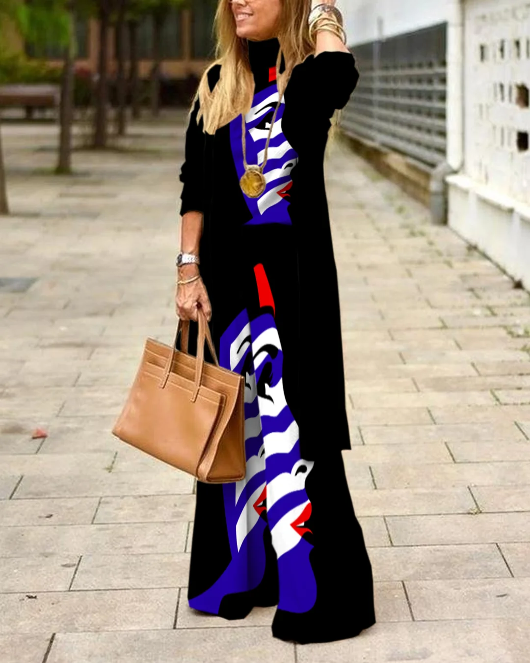 Herringbone Sweater Three-Piece Suit 4224