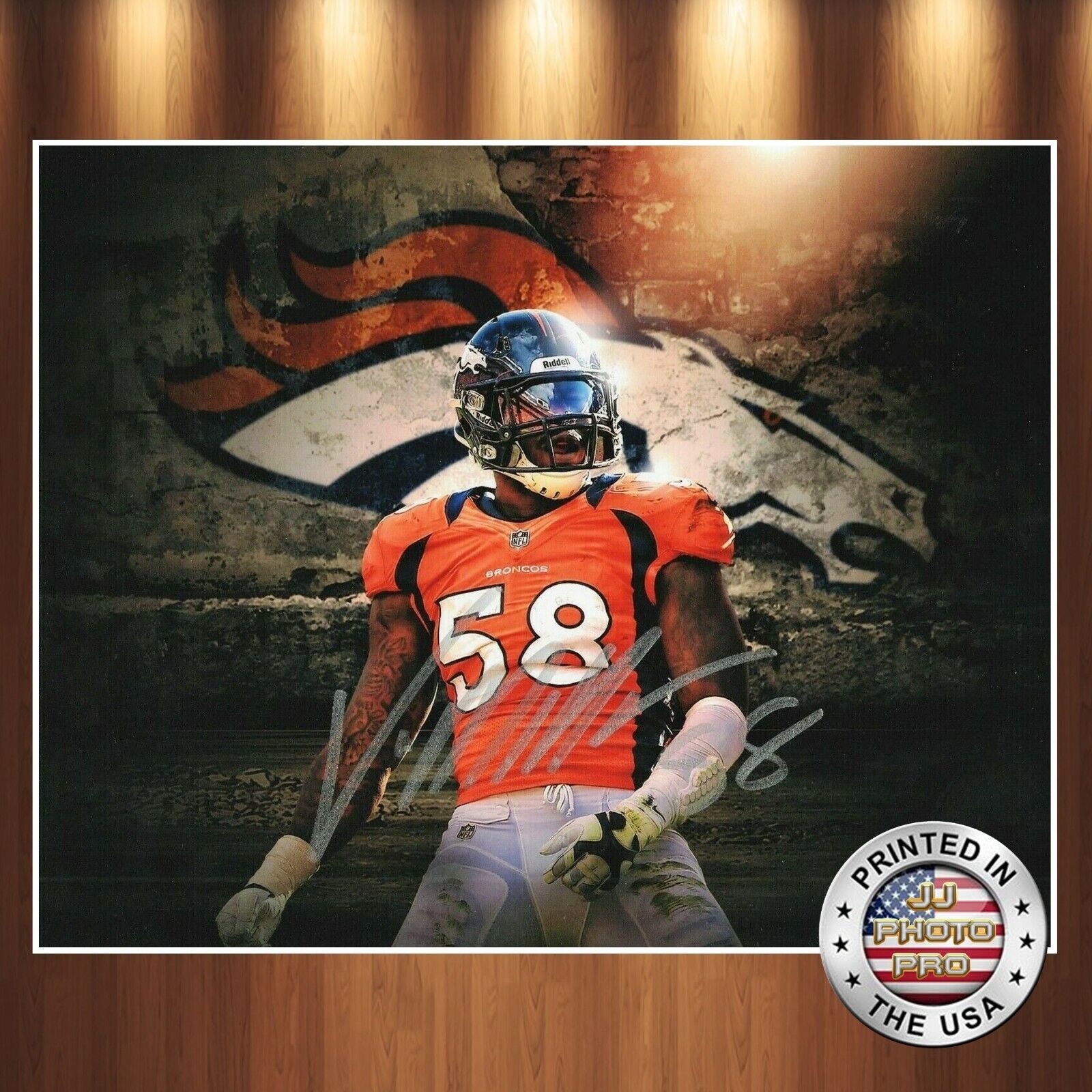 Von Miller Autographed Signed 8x10 Photo Poster painting (Broncos) REPRINT