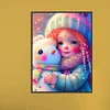 Diamond Painting -DIY Round Drill Snowman and Girl