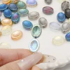 Flashing Crystal Oval Glass Beads DIY Jewelry Accessories
