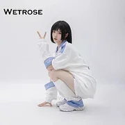[Wetrose] In Stock Diamond Heart Costume Clothes Coat Jirai Kei Denpa Mine Style Daily Casual Outfit Loose Cosplay Ryousan Gata