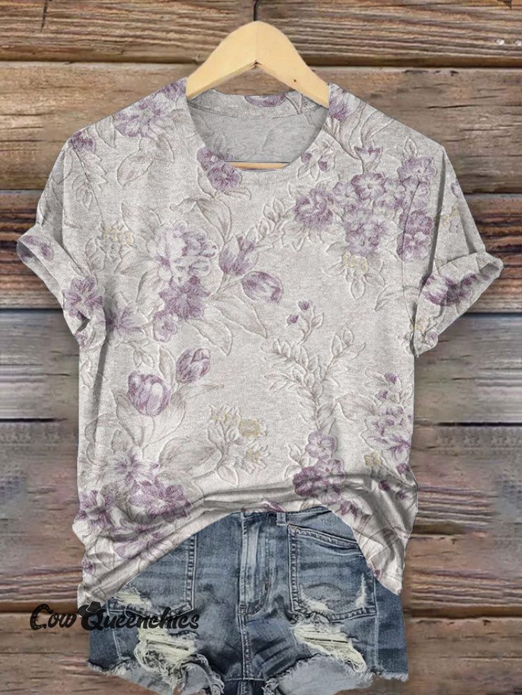 Vintage Art Print T-shirt Multicolor / S