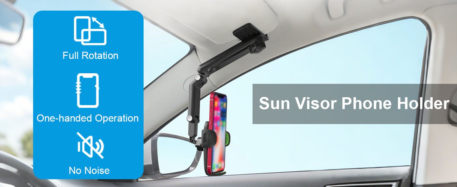 sunvisor phone holder for car