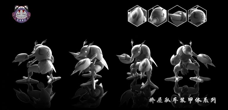 qiao wu mo wan Studio - Digimon Drillmon Statue(GK)-