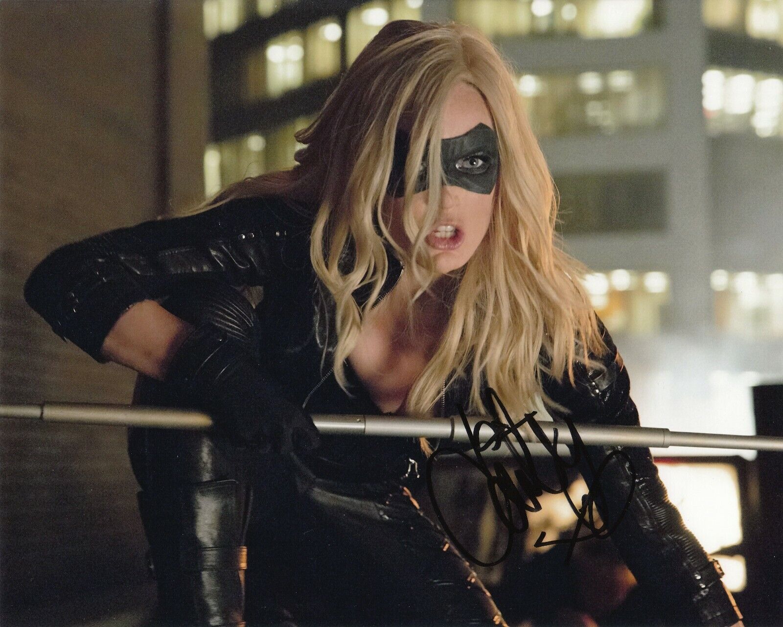 Caity Lotz 'Arrow' Autographed 8x10 Photo Poster painting with a CoA and Full Signing Details