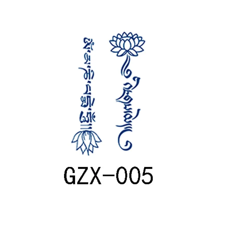 Herbal Semi-Permanent Tattoo Sticker Net Red Tattoo Sticker Waterproof Sweat Lasting Herbal Tattoo Sticker