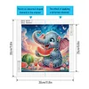 Diamond Painting-DIY Crystal Rhinestone Elephant