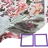 2Pcs Diamond Art Square Auxiliary Frame 3D Printing Diamond Art Desk Positioning Frame Lightweight for Boys Girls Adults Students Home Office Leisure (Violet Purple Large)