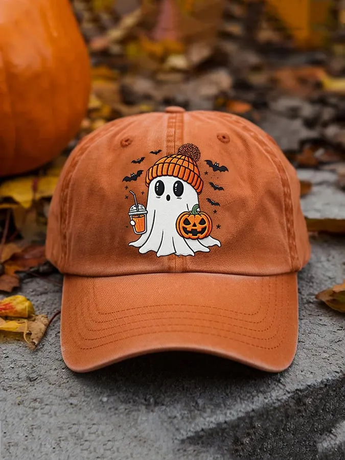 Unisex Casual Halloween Print Baseball Cap 