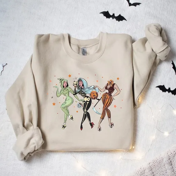 90 s Halloween Ghouls Sweatshirt