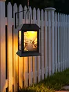 2 Pack Solar Lanterns Outdoor Waterproof Vintage Long Lasting Hangings Lamp 14x4inch Garden Yard Patio Deck Lighting for Outdoor Decor