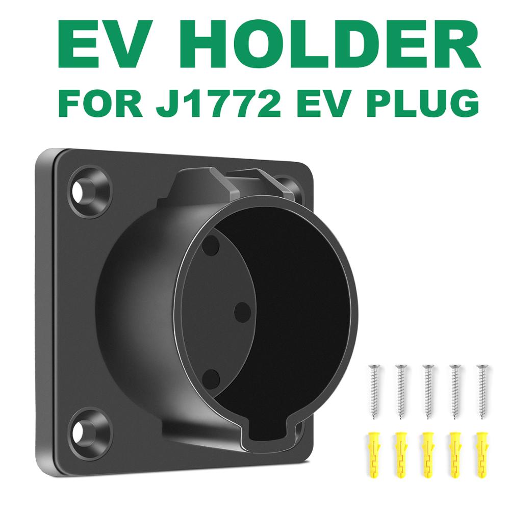 SAE J1772 Type1 Plug AC Dummy Socket Holder For EV Charger Station  Waterproof Fixed Electric Car Vehicle Cable Holder Connector