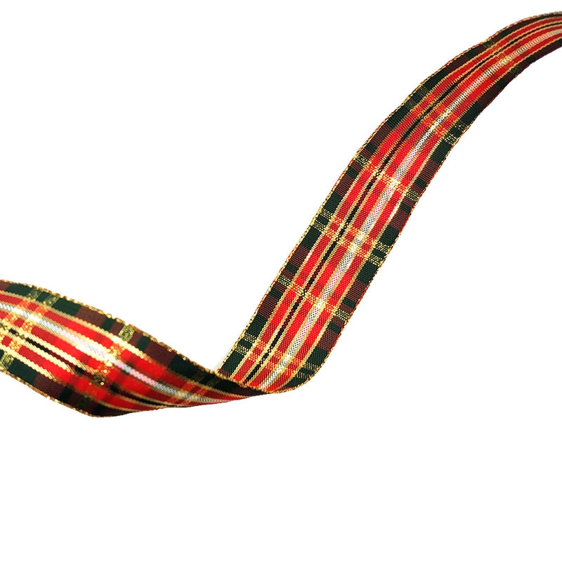 Christmas Decoration Plaid With Handmade Diy Flowers Gift Gift Box Packaging Christmas Tree Decoration