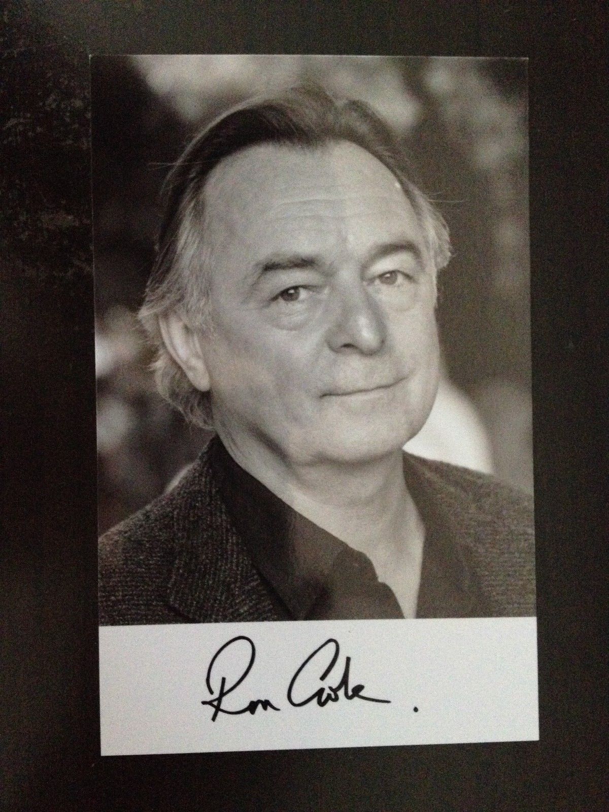 RON COOK - DR WHO - POPULAR BRITISH ACTOR - EXCELLENT SIGNED Photo Poster paintingGRAPH