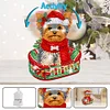 Acryl Weihnachten Hund Katze - 5d DIY Handwerk Ornament
