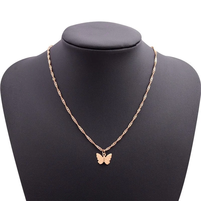 Classy Butterfly Chain Necklace