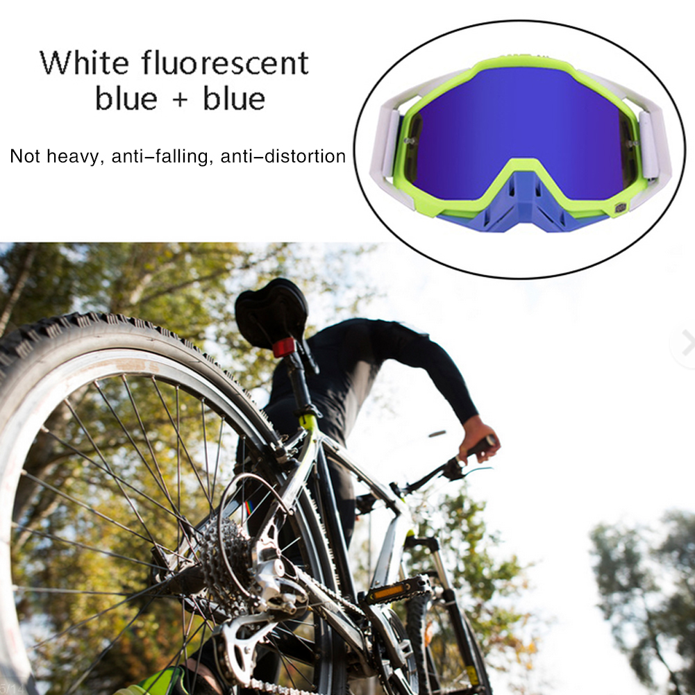 

336 Blue Lens Motocross Goggles Motorcycle Off Road Dirt Bike ATV Eyewear, Type1, 501 Original