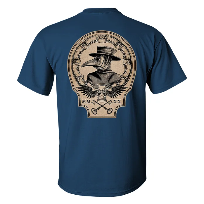 Vintage Plague Doctor Print Men's T-shirt