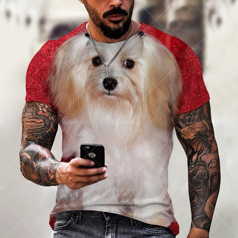 

Dog - 3D Printed Men T Shirt, Xxl, 501 Original