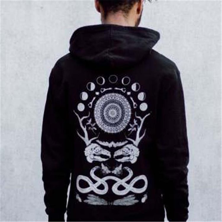 Snake and eagle print sweatshirt