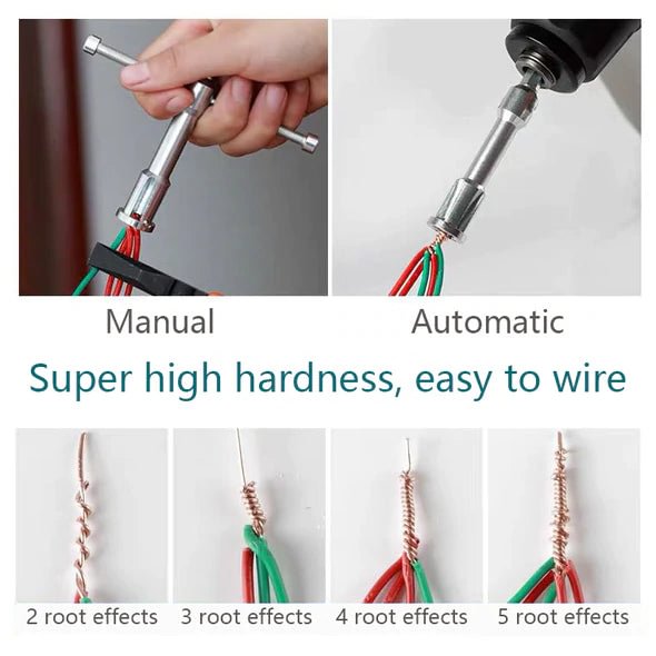 Wire wisting Tools- Wire Stripper and Twister, Portable Quick Connector Twist Wire Tool