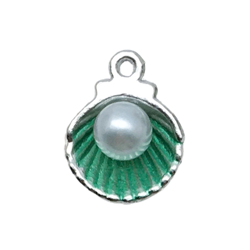 1 Piece Beach Minimalist Shell Alloy Plating Inlay Pendant Jewelry Accessories