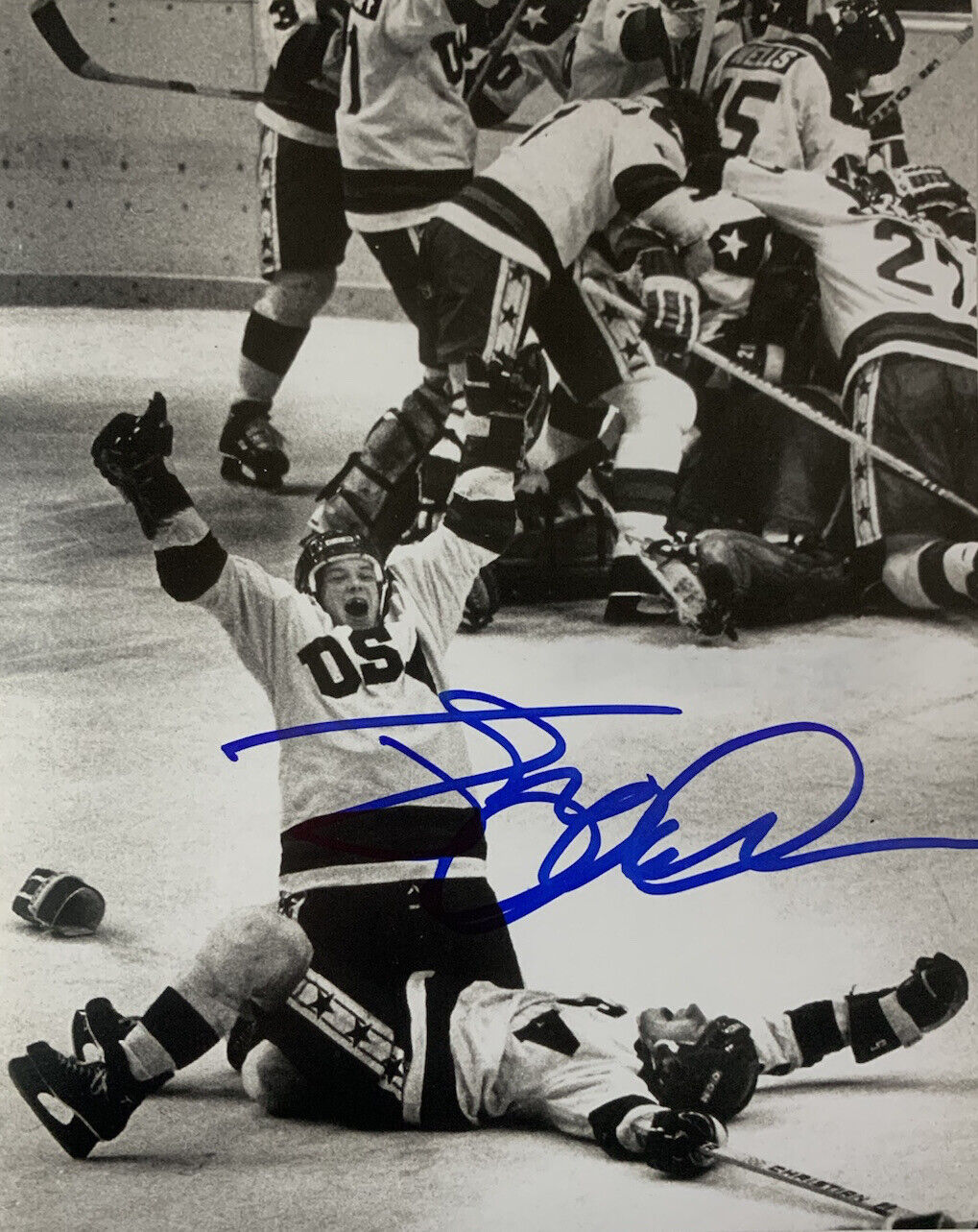 JACK O’CALLAHAN SIGNED 8x10 Photo Poster painting MIRACLE ON ICE USA TEAM AUTOGRAPH RARE COA