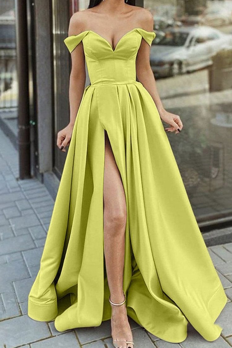 Sexy Off-the-Shoulder A-Line Prom Gown Evening Dress - Shop Trendy Women's Clothing | LoverChic
