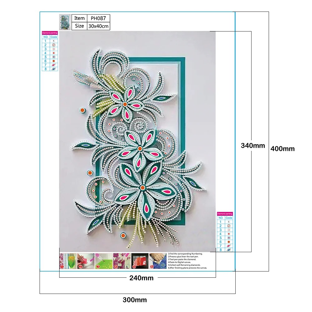 Diamond Painting - Special Shaped Drill - Flower(30*40cm)