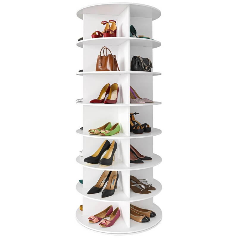 7-Tier Rotating Shoe Tower