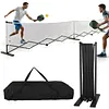 [US Local Warehouse] 22ft Telescopic Peak Ball Posts with Wheels Movable Net Posts Frame Pickleball Training Netting for Indoor & Outdoor Courts