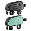 Bicycle Hard Shell Triangle Bag Anti-Scratch Bike Front Handlebar Bag Large Capacity Road Bike Front Tube Pouch for Road Mountain Bikes Frame Bag