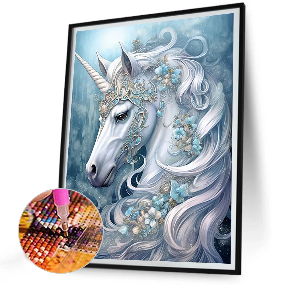 Diamond Painting - Full Round Drill - Unicorn(Canvas|30*40cm)