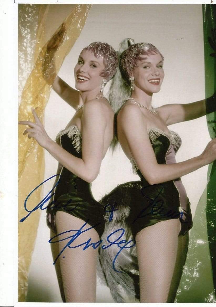 Kessler Twins ACTRESS and SINGER autographs, In-Person signed Photo Poster painting