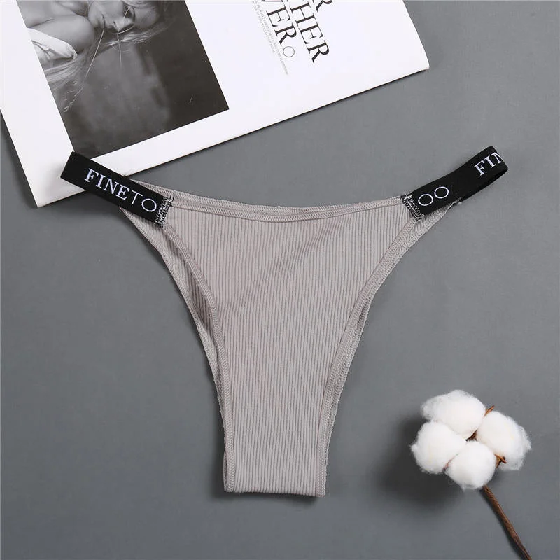 Women's Panties Cotton Briefs Female Underpants Sexy Panties Thong Pantys Underwear Solid Color Intimates Lingerie for Women