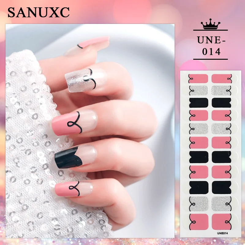 Churchf 22 Tips Shiny Nail Polish Stickers Wholesale Nail Art Decoration Decals Fashion Nail Stickers for Woment Manicure Gifts-Nail Inspo-Outfit Ideas