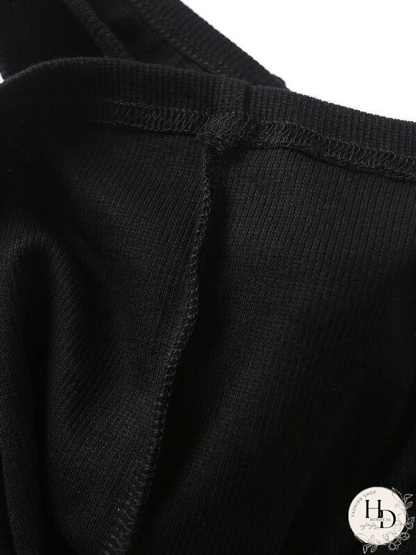 Button Detail Scoop Neck Tank Top