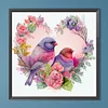 Diamond Painting -DIY Round Drill Love Sparrow（40x40cm）