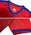 Quick Dry Short Sleeve T-shirt and Mesh Shorts Soccer Set Color: Red